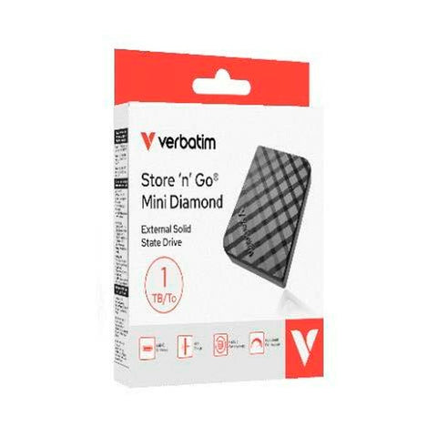 External Hard Drive Verbatim Black 1 TB SSD External Hard Drive Verbatim Black 1 TB SSD