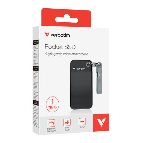 External Hard Drive Verbatim 32190 1 TB SSD Pocket External Hard Drive Verbatim 32190 1 TB SSD Pocket