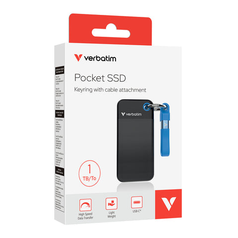 External Hard Drive Verbatim 32191 1 TB SSD Pocket External Hard Drive Verbatim 32191 1 TB SSD Pocket