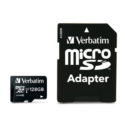 Micro SD Memory Card with Adaptor Verbatim 44085 Micro SD Memory Card with Adaptor Verbatim 44085