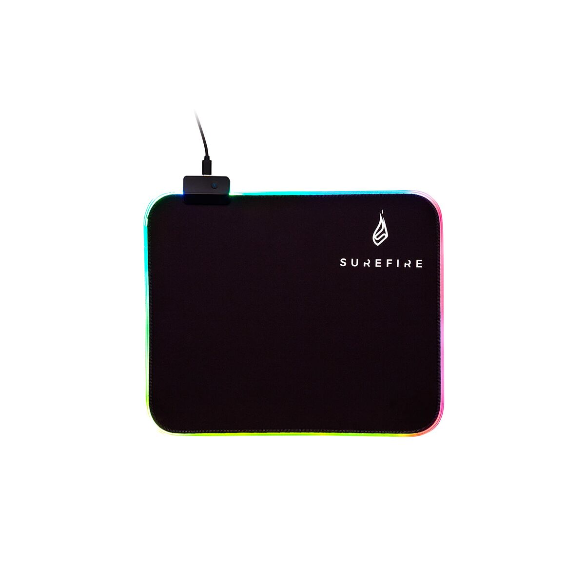 Gaming Mouse Mat Verbatim Surefire Gaming SIlent Flight RGB-320 Black 32 x 26 cm Gaming Mouse Mat Verbatim Surefire Gaming SIlent Flight RGB-320 Black 32 x 26 cm