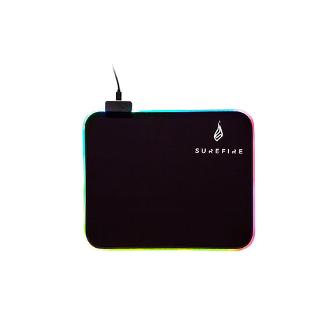 Gaming Mouse Mat Verbatim Surefire Gaming SIlent Flight RGB-320 Black 32 x 26 cm Gaming Mouse Mat Verbatim Surefire Gaming SIlent Flight RGB-320 Black 32 x 26 cm