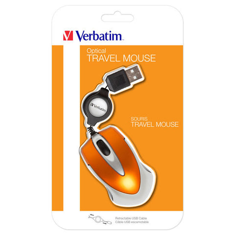 Optical mouse Verbatim GO MINI TRAVEL Orange Optical mouse Verbatim GO MINI TRAVEL Orange