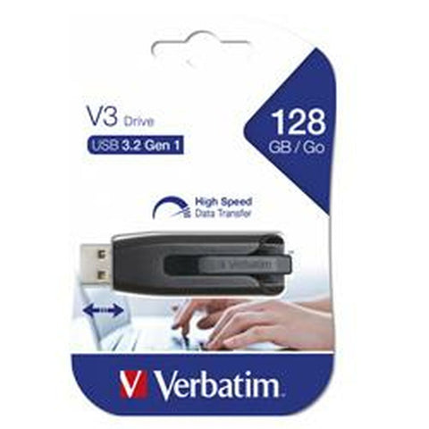 USB stick Verbatim Black Grey Multicolour 128 GB USB stick Verbatim Black Grey Multicolour 128 GB