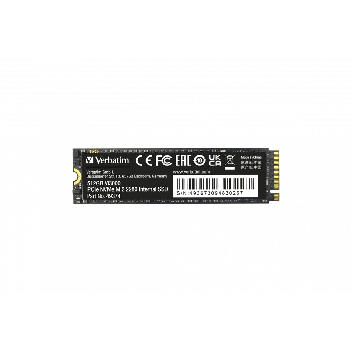Hard Drive Verbatim VI3000 512 GB SSD Hard Drive Verbatim VI3000 512 GB SSD