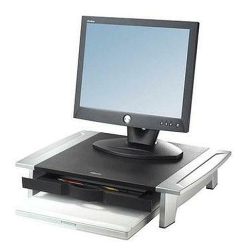 Raiser Fellowes Office Suites Monitor Silver Black 2 Units Raiser Fellowes Office Suites Monitor Silver Black 2 Units
