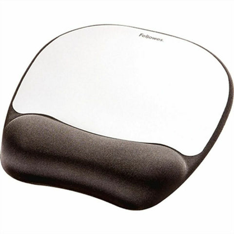Mat with Wrist Rest Fellowes    Silver Black Cloth Foam 4 Units (23 x 19,6 x 2 cm) Mat with Wrist Rest Fellowes    Silver Black Cloth Foam 4 Units (23 x 19,6 x 2 cm)