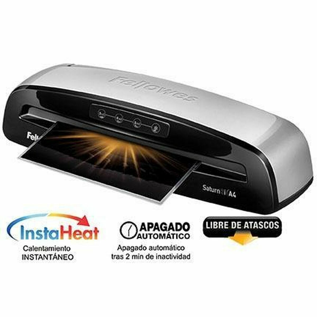 Laminator Fellowes Saturn 3i Black Silver Laminator Fellowes Saturn 3i Black Silver