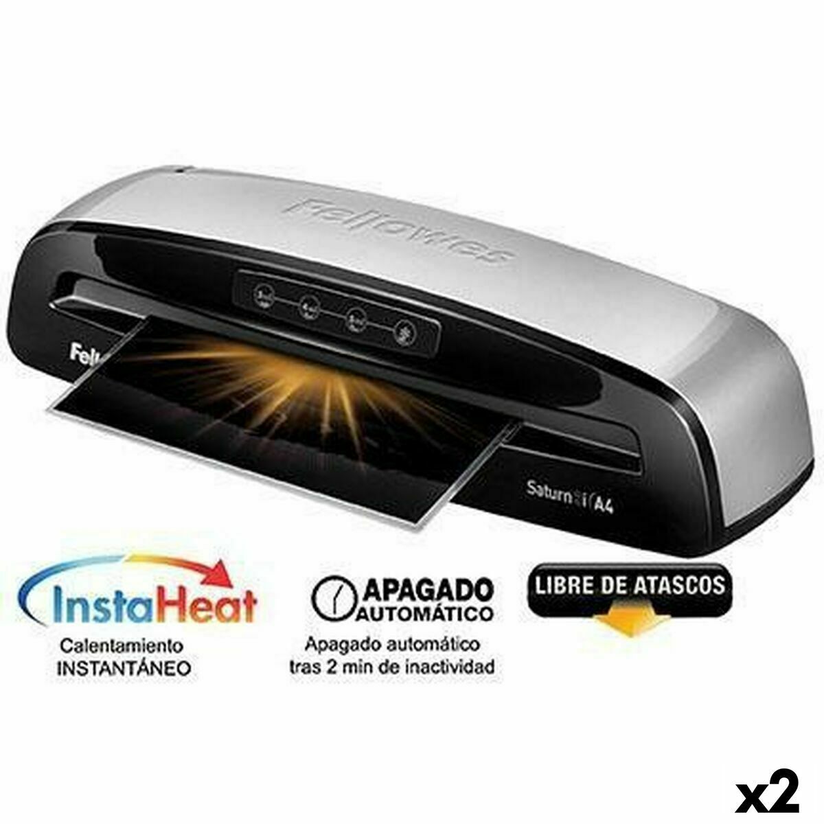 Laminator Fellowes Saturn 3i Black Silver Laminator Fellowes Saturn 3i Black Silver
