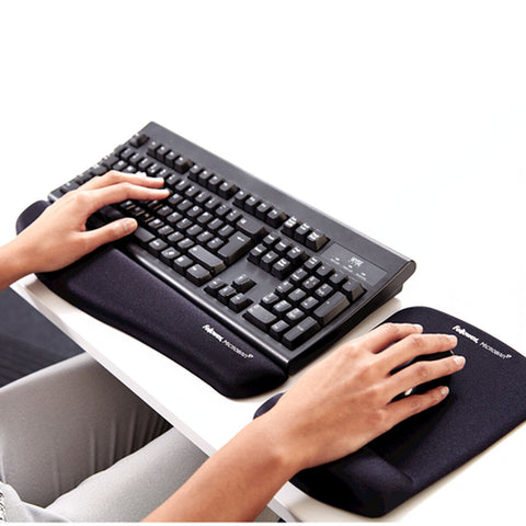 Mat with Wrist Rest Fellowes Black Mat with Wrist Rest Fellowes Black