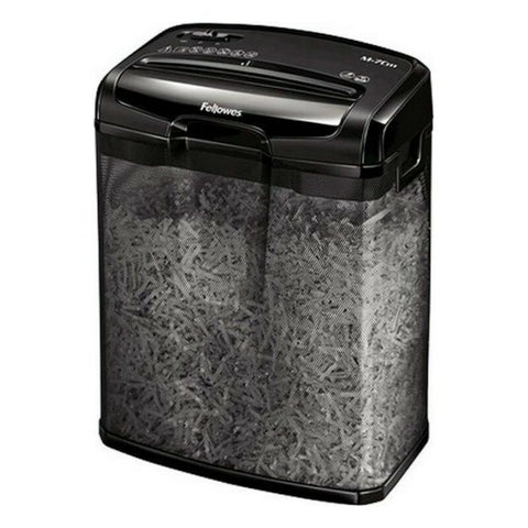 Micro-Cut Paper Shredder Fellowes M-7CM 13 L 7 Sheets Black Micro-Cut Paper Shredder Fellowes M-7CM 13 L 7 Sheets Black