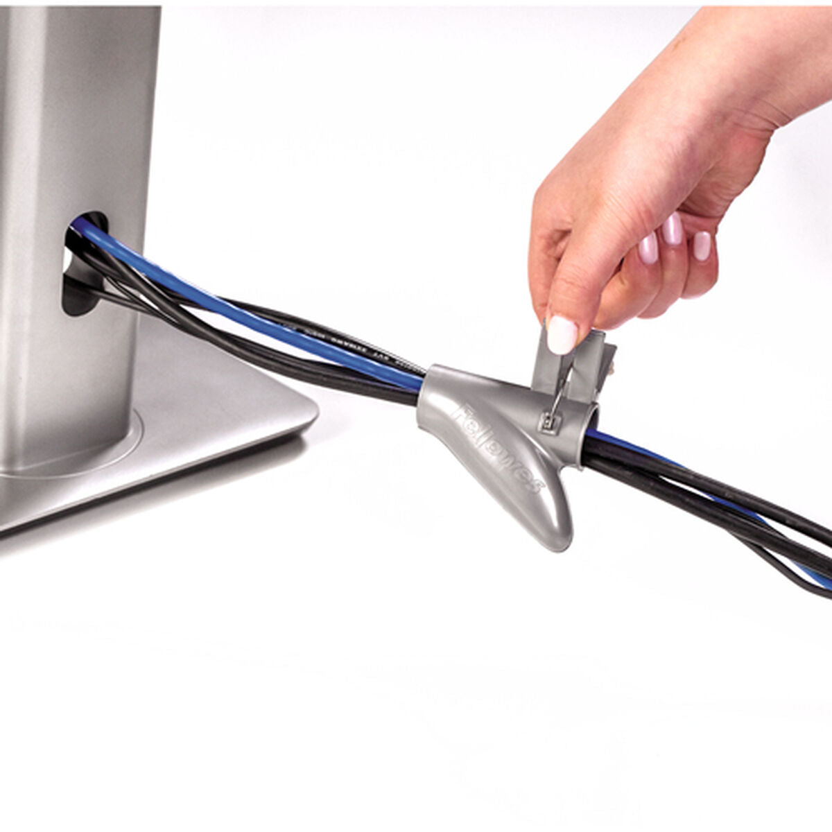 Cable Organiser Fellowes CableZip Silver 200 mm 2 mm Cable Organiser Fellowes CableZip Silver 200 mm 2 mm