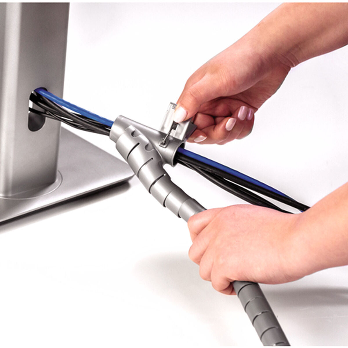 Cable Organiser Fellowes CableZip Silver 200 mm 2 mm Cable Organiser Fellowes CableZip Silver 200 mm 2 mm