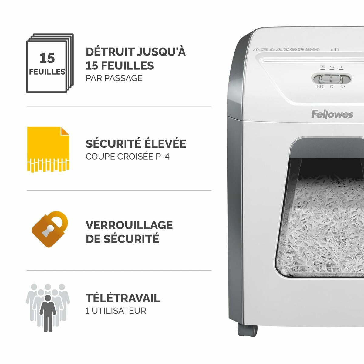 Paper Shredder Fellowes 19 L Paper Shredder Fellowes 19 L