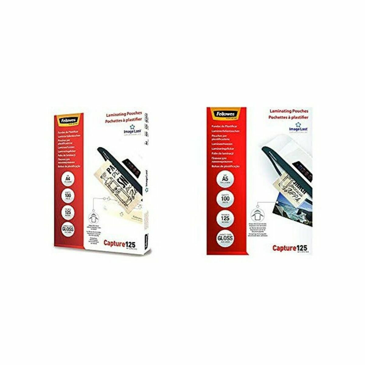 Laminating sleeves Fellowes 5307407 Transparent Laminate (100 Units) (100 pcs) Laminating sleeves Fellowes 5307407 Transparent Laminate (100 Units) (100 pcs)