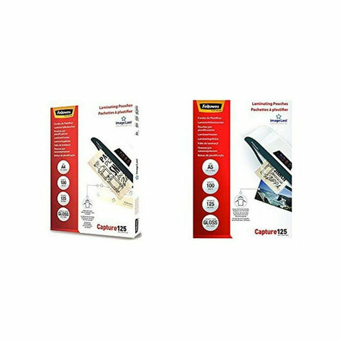 Laminating sleeves Fellowes 5307407 Transparent Laminate (100 Units) (100 pcs) Laminating sleeves Fellowes 5307407 Transparent Laminate (100 Units) (100 pcs)