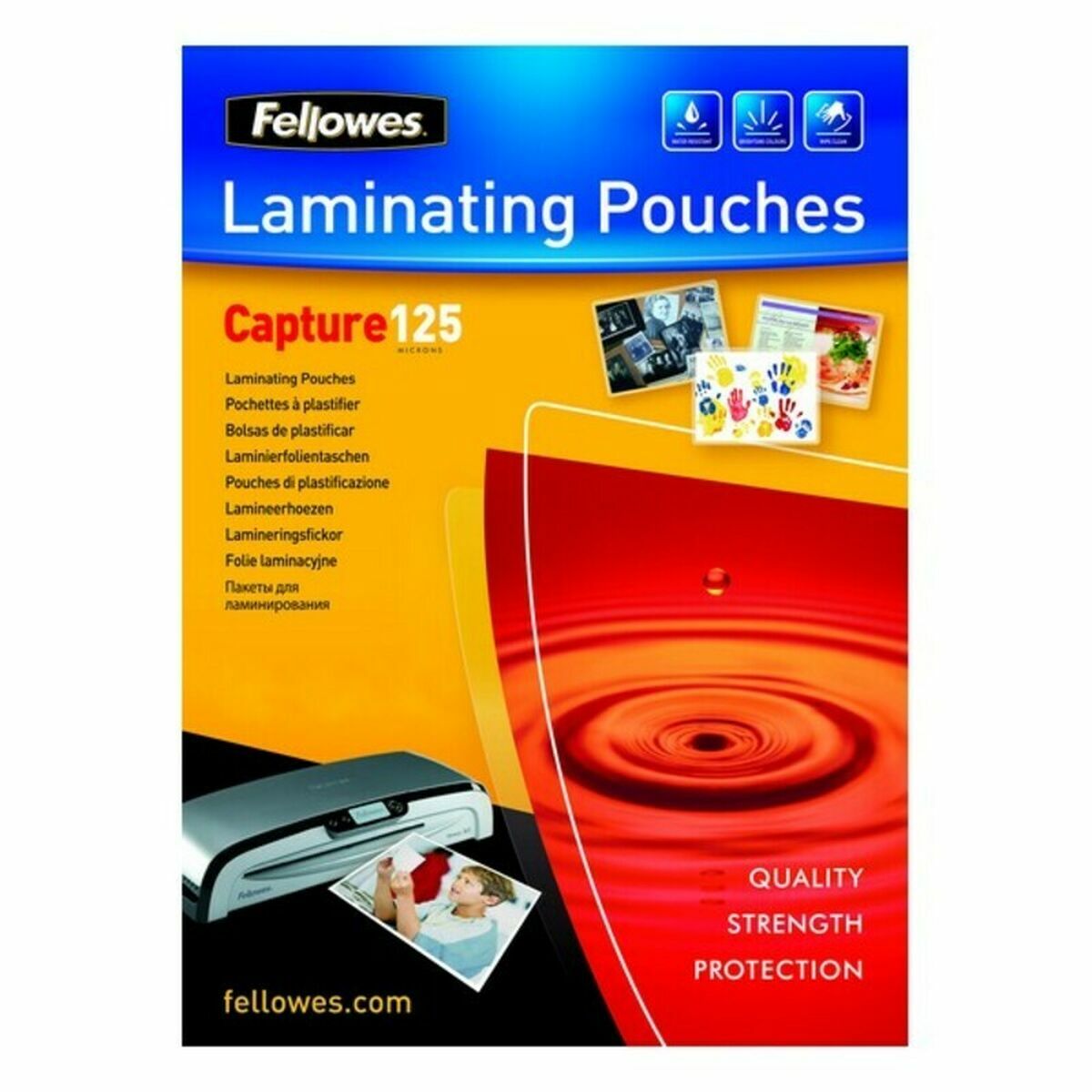 Laminating sleeves Fellowes 5307407 Transparent Laminate (100 Units) (100 pcs) Laminating sleeves Fellowes 5307407 Transparent Laminate (100 Units) (100 pcs)