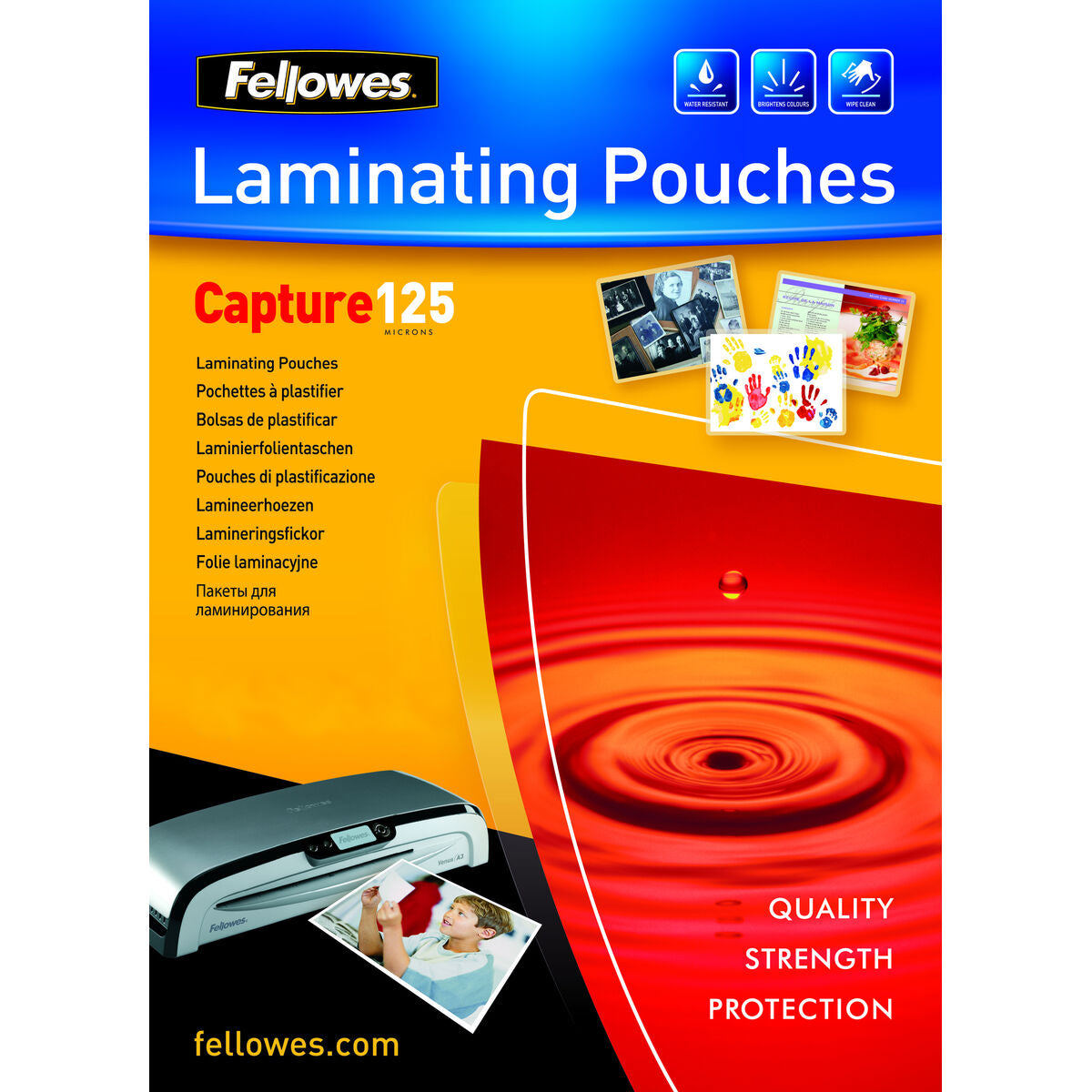 Laminating sleeves Fellowes 5307407 Transparent Laminate (100 Units) (100 pcs) Laminating sleeves Fellowes 5307407 Transparent Laminate (100 Units) (100 pcs)