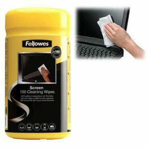 Cleaning Wipe Fellowes 9970330 Dispenser Screen 100 Pieces Cleaning Wipe Fellowes 9970330 Dispenser Screen 100 Pieces