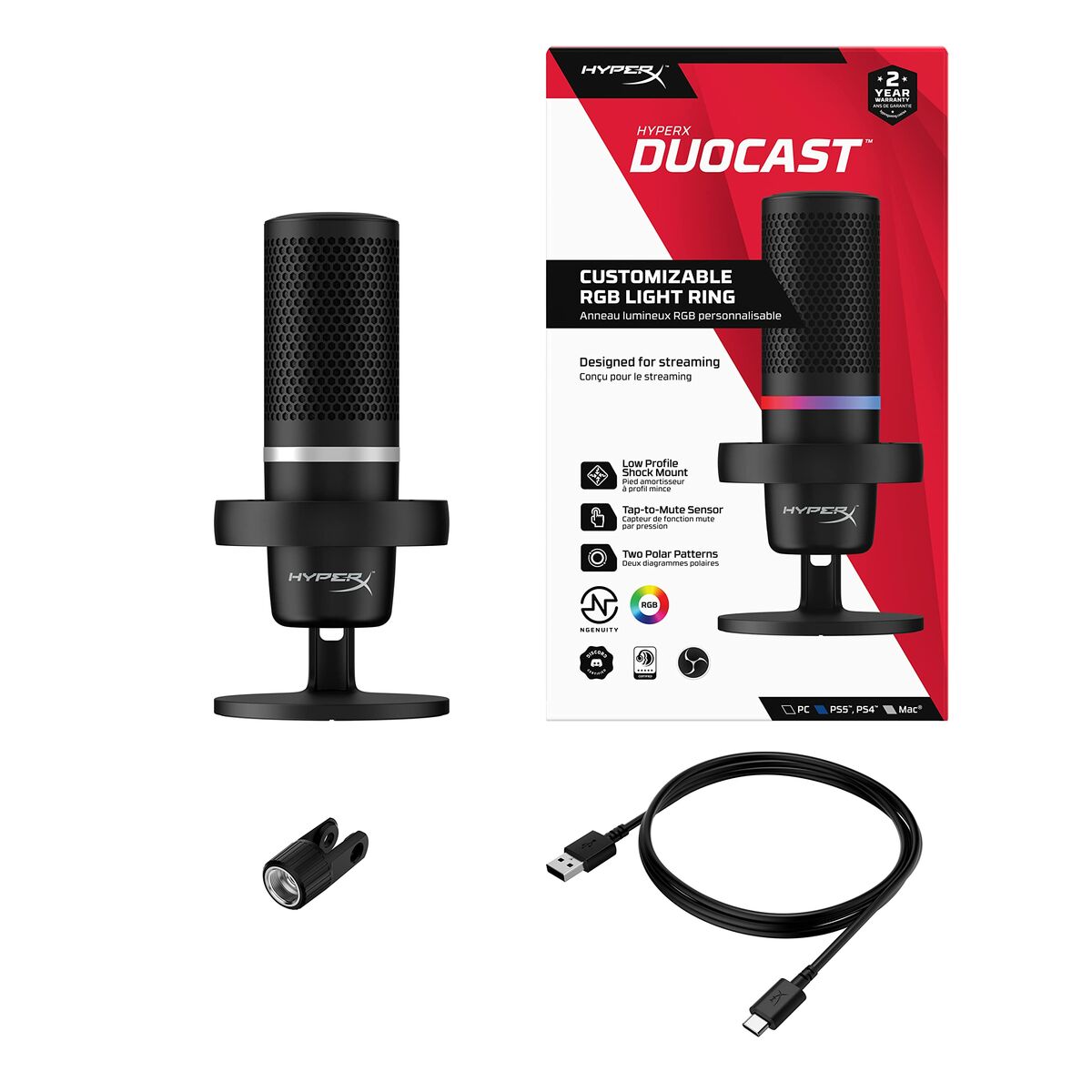 Microphone HyperX 4P5E2AA Black Microphone HyperX 4P5E2AA Black