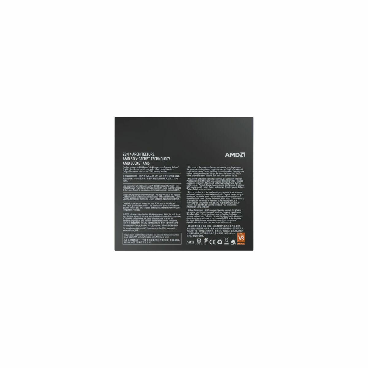 Processor AMD 7800X3D 64 bits AMD AM5 Processor AMD 7800X3D 64 bits AMD AM5