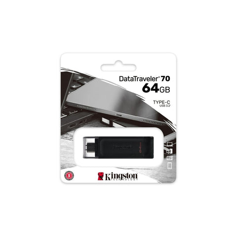 USB stick Kingston 70 Black 64 GB (1 Unit) USB stick Kingston 70 Black 64 GB (1 Unit)