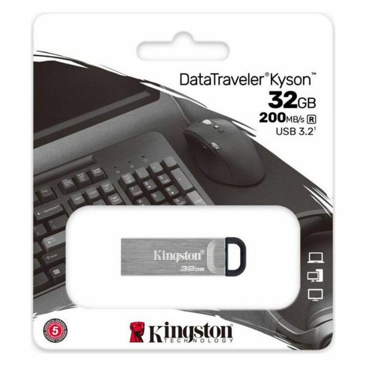 USB stick Kingston DataTraveler DTKN Silver USB stick USB stick Kingston DataTraveler DTKN Silver USB stick