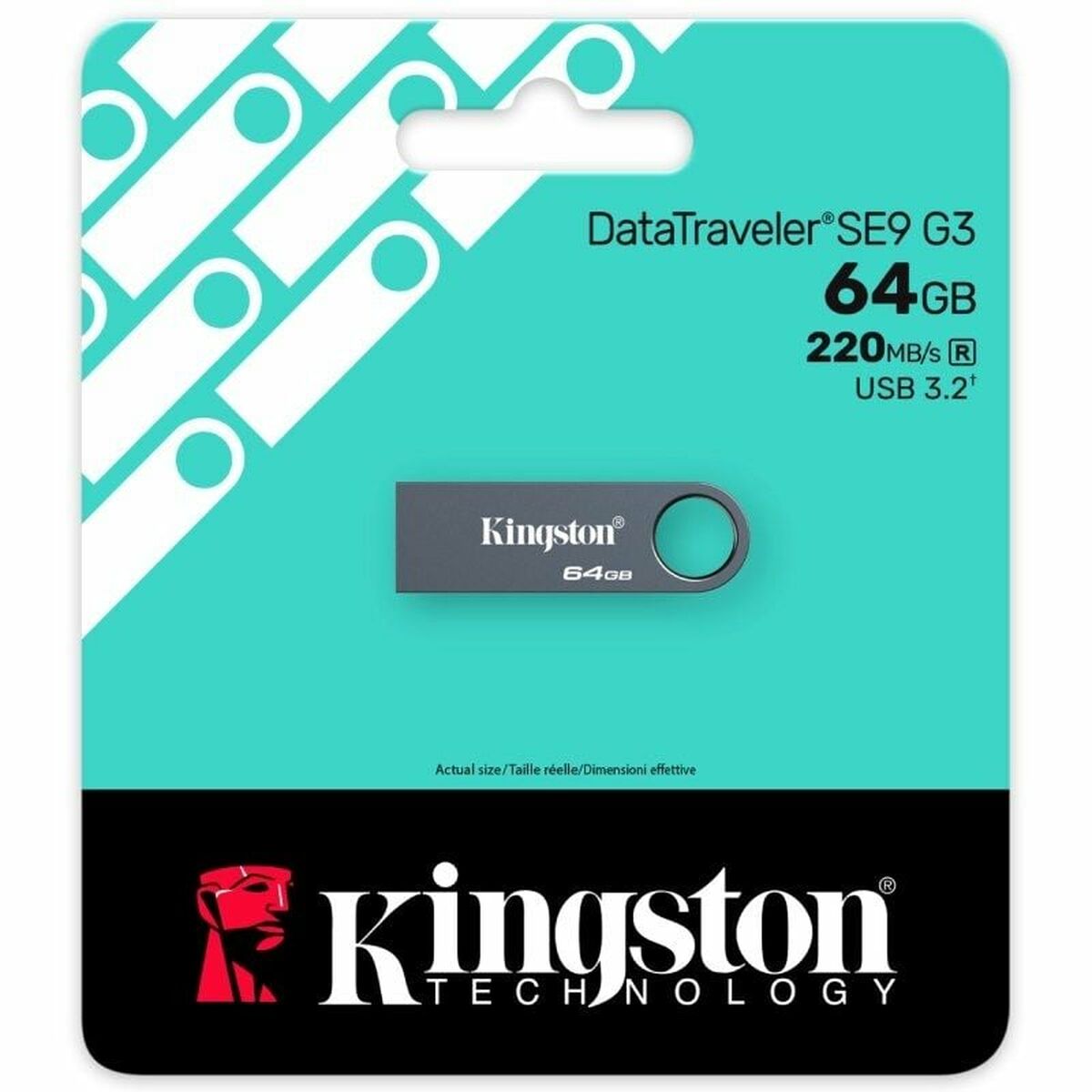 USB stick Kingston DataTraveler SE9 G3 USB 3.2 64 GB Black USB stick Kingston DataTraveler SE9 G3 USB 3.2 64 GB Black