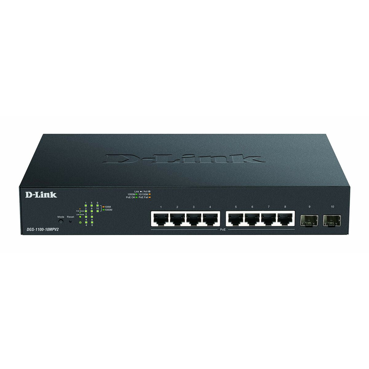 Switch D-Link DGS-1100-10MPV2/E Black Switch D-Link DGS-1100-10MPV2/E Black