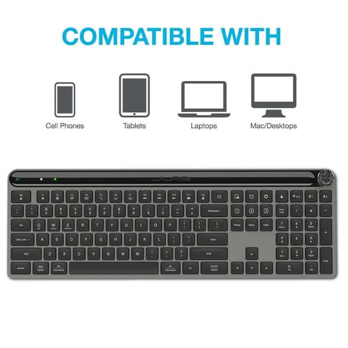 Wireless Keyboard JLab IEUESKEPICKEYRBLK4 Wireless Keyboard JLab IEUESKEPICKEYRBLK4