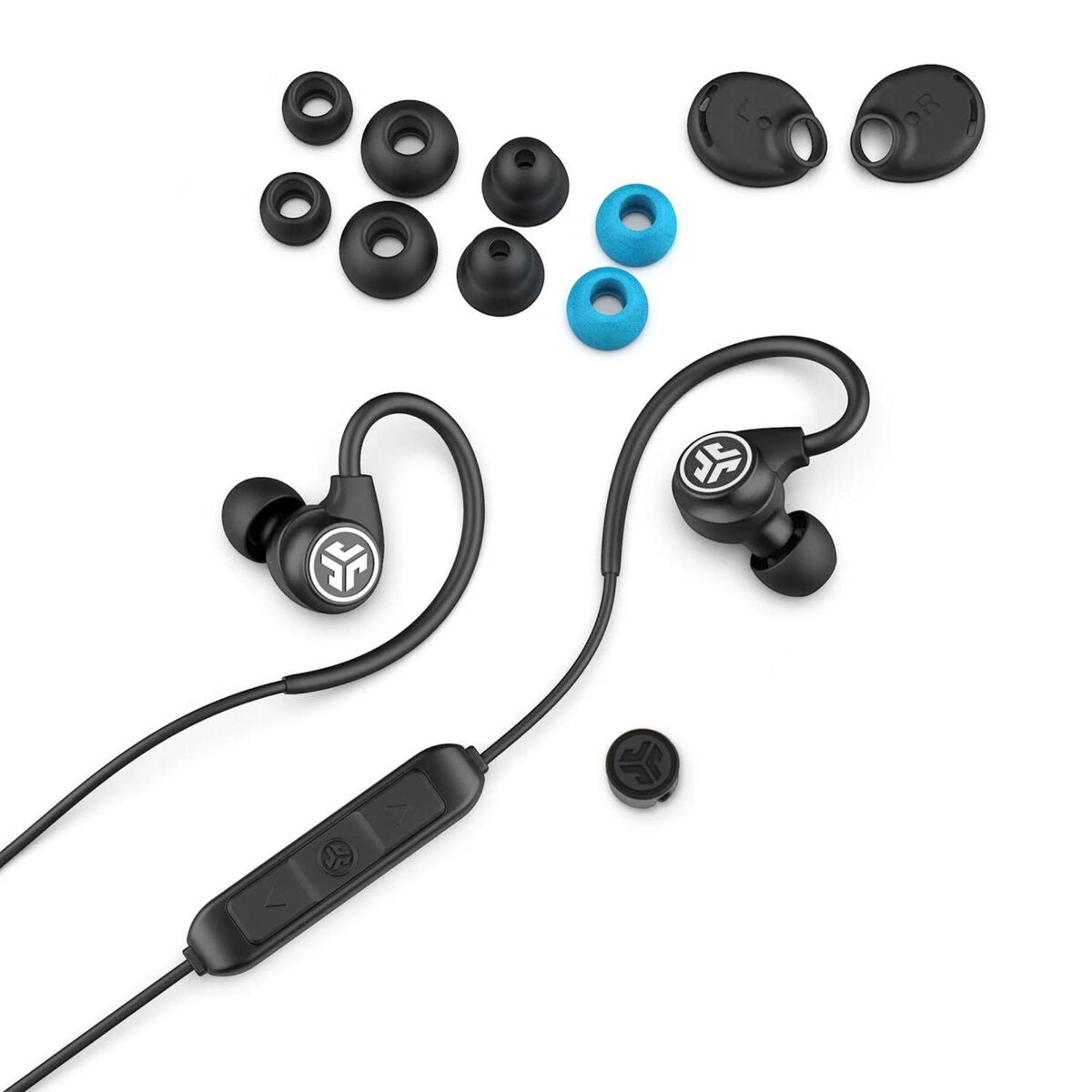 Headphones with Microphone JLab Fit Sport 3 Black Headphones with Microphone JLab Fit Sport 3 Black