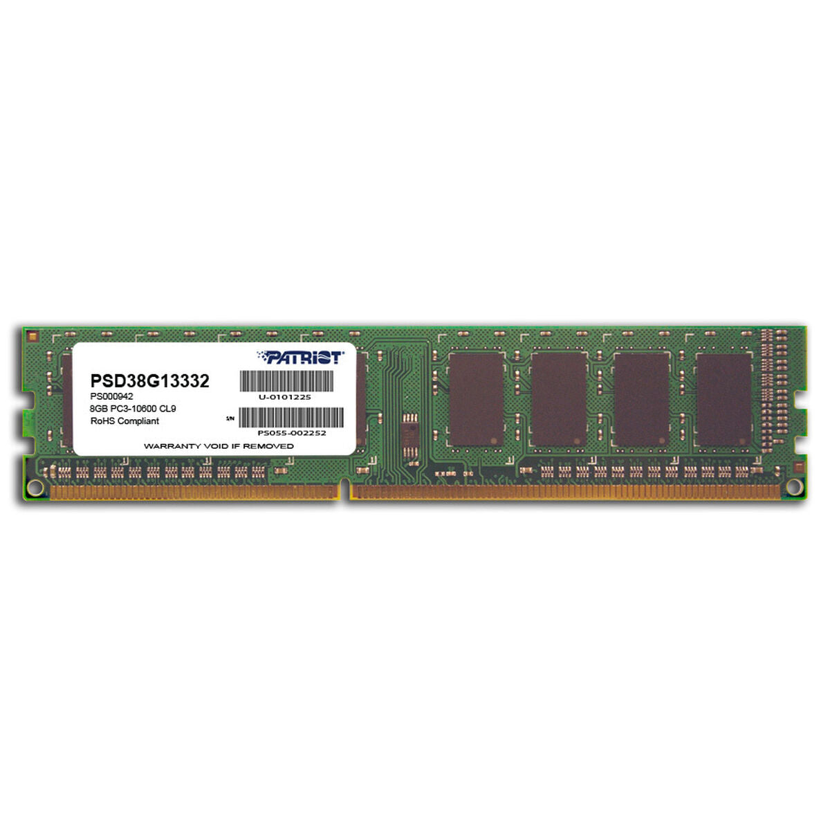 RAM Memory Patriot Memory PSD38G13332 DDR3 CL9 8 GB RAM Memory Patriot Memory PSD38G13332 DDR3 CL9 8 GB