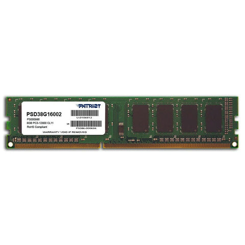 RAM Memory Patriot Memory PC3-12800 CL11 8 GB RAM Memory Patriot Memory PC3-12800 CL11 8 GB
