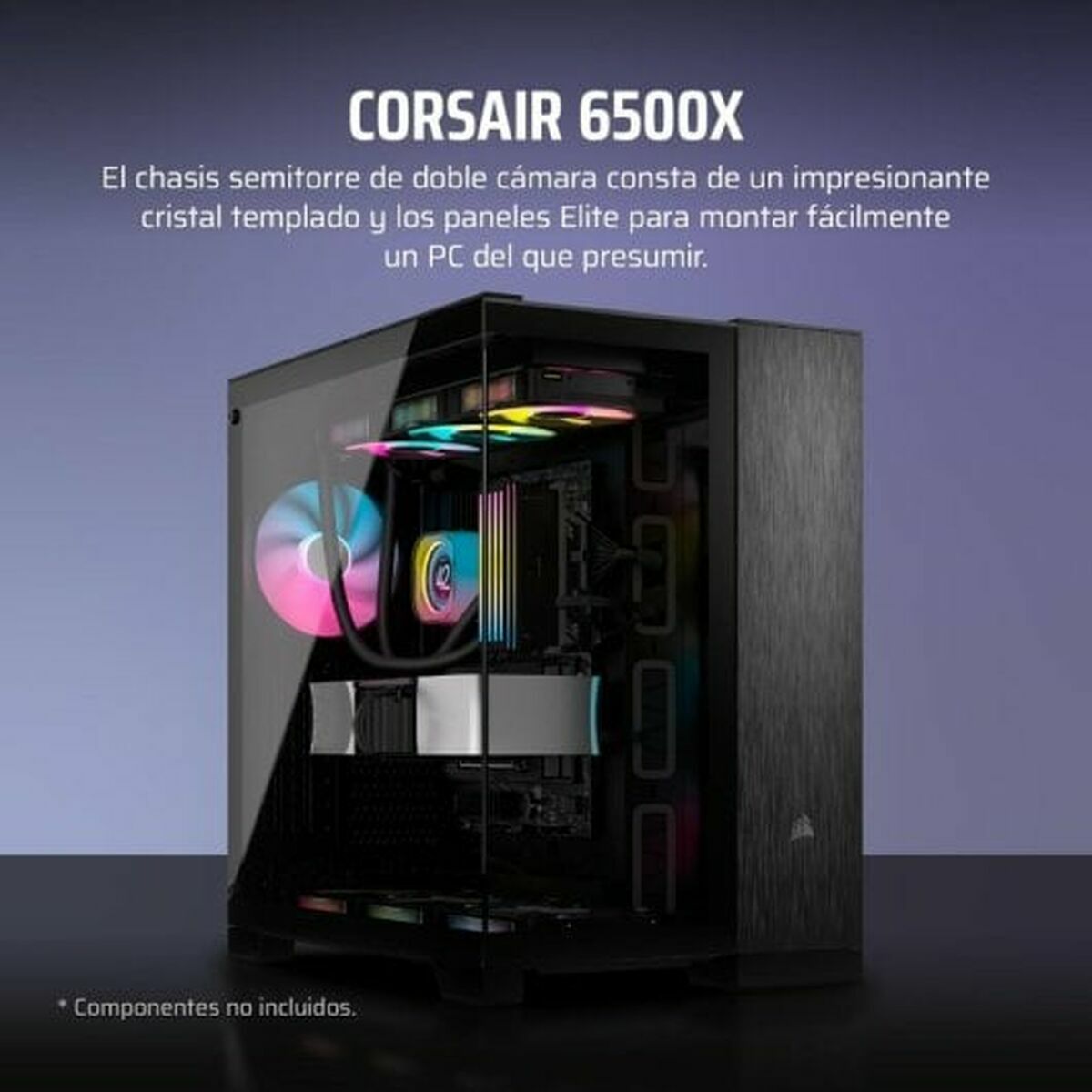 ATX Semi-tower Box Corsair CC-9011283-WW Black Multicolour Aluminium ATX Semi-tower Box Corsair CC-9011283-WW Black Multicolour Aluminium
