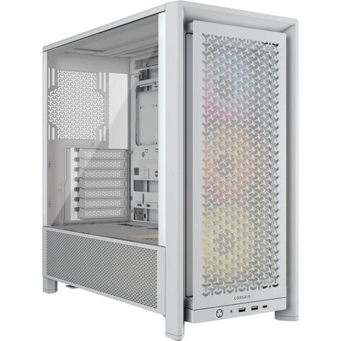 ATX Semi-tower Box Corsair CC-9011297-WW White Multicolour ATX Semi-tower Box Corsair CC-9011297-WW White Multicolour