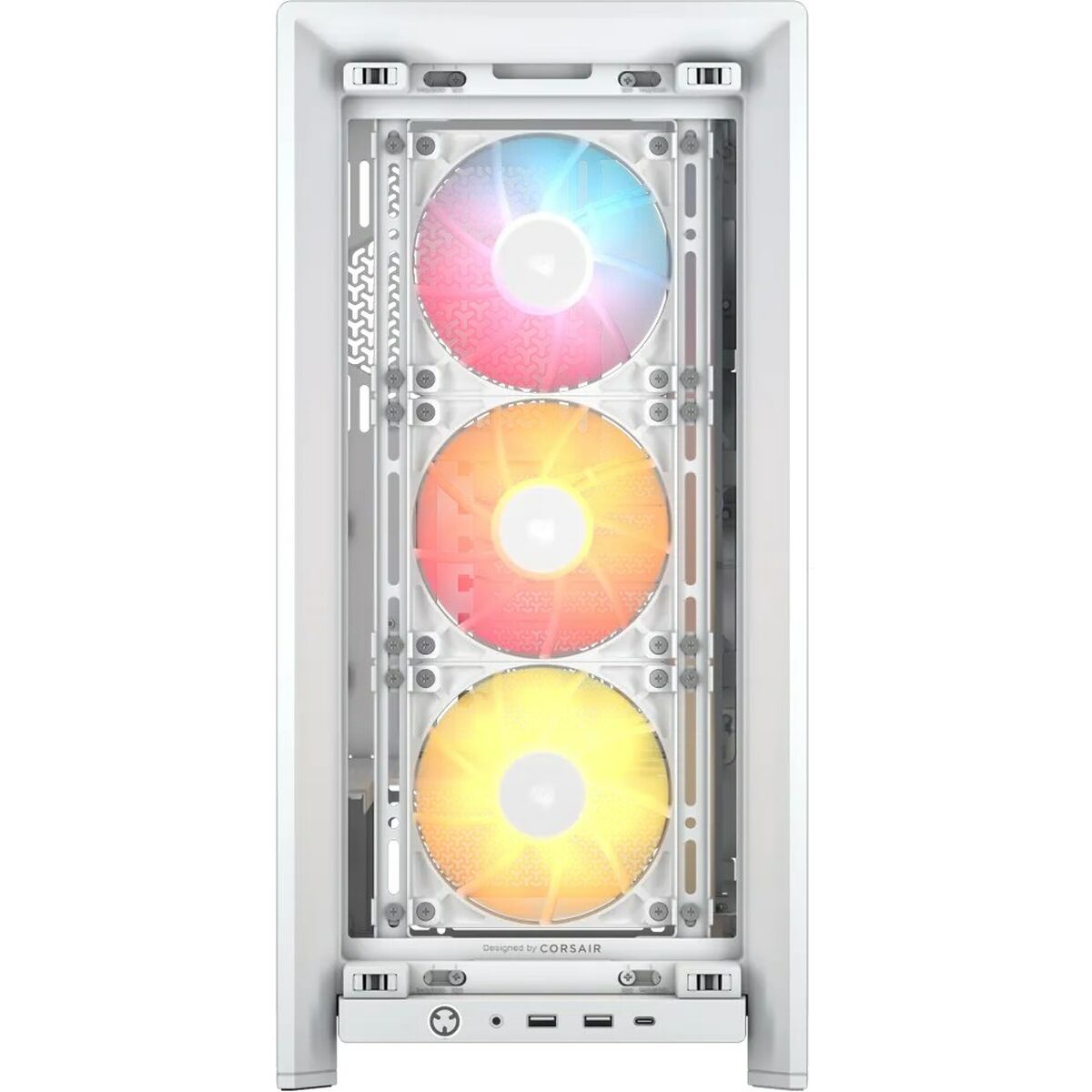 ATX Semi-tower Box Corsair CC-9011297-WW White Multicolour ATX Semi-tower Box Corsair CC-9011297-WW White Multicolour