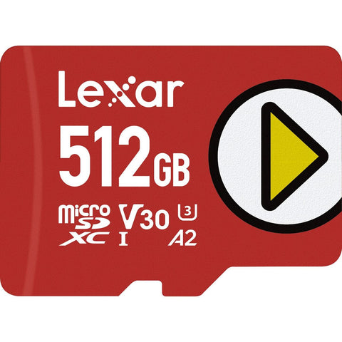 Micro SD Card Lexar LMSPLAY512G-BNNNG 512 GB Micro SD Card Lexar LMSPLAY512G-BNNNG 512 GB