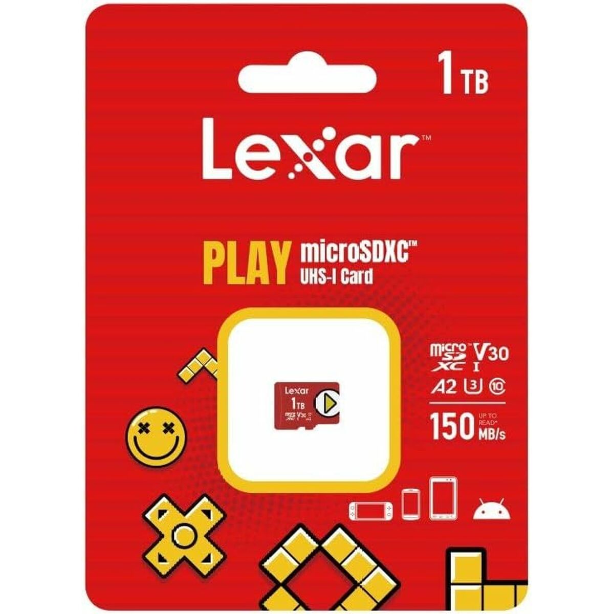 Micro SD Card Lexar LMSPLAY001T-BNNNG 1 TB Micro SD Card Lexar LMSPLAY001T-BNNNG 1 TB