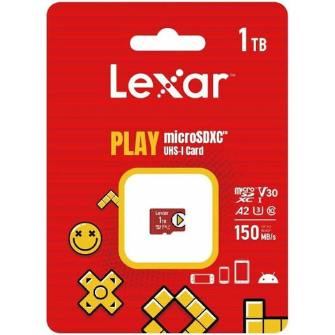 Micro SD Card Lexar LMSPLAY001T-BNNNG 1 TB Micro SD Card Lexar LMSPLAY001T-BNNNG 1 TB