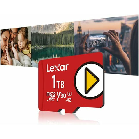 Micro SD Card Lexar LMSPLAY001T-BNNNG 1 TB Micro SD Card Lexar LMSPLAY001T-BNNNG 1 TB