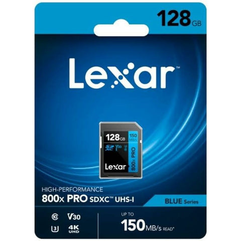 Micro SD Memory Card with Adaptor Lexar LSD0800P128G-BNNNG 128 GB Micro SD Memory Card with Adaptor Lexar LSD0800P128G-BNNNG 128 GB