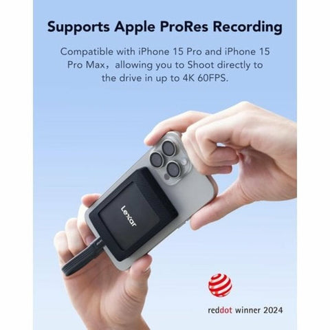 External Hard Drive Lexar LSL500M001T-RNBNG Black 1 TB External Hard Drive Lexar LSL500M001T-RNBNG Black 1 TB