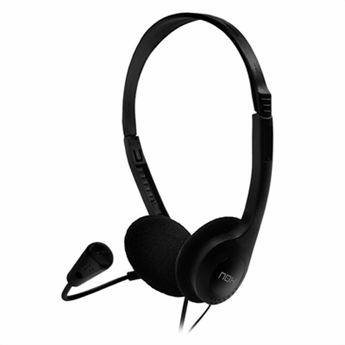 Headphones with Microphone Nox-Xtreme Voice One Black Headphones with Microphone Nox-Xtreme Voice One Black