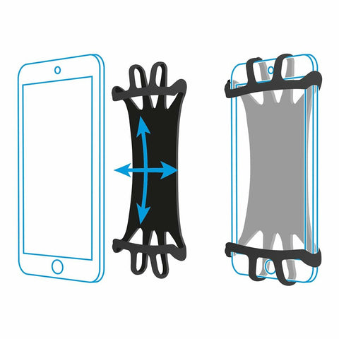 Mobile support Mobilis 030004 5" 7" Black Silicone Mobile support Mobilis 030004 5" 7" Black Silicone