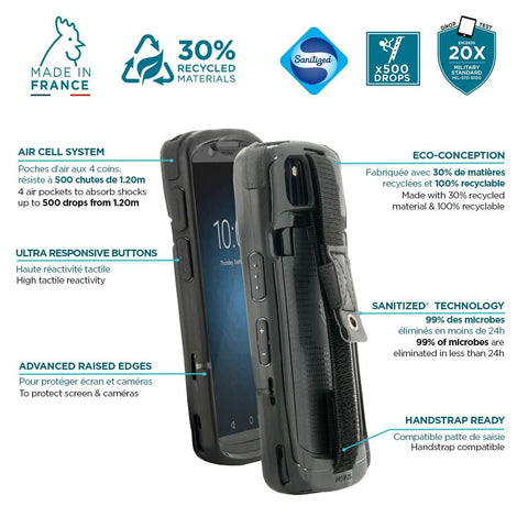 Mobile cover Mobilis ZEBRA TC53/58 Black Mobile cover Mobilis ZEBRA TC53/58 Black