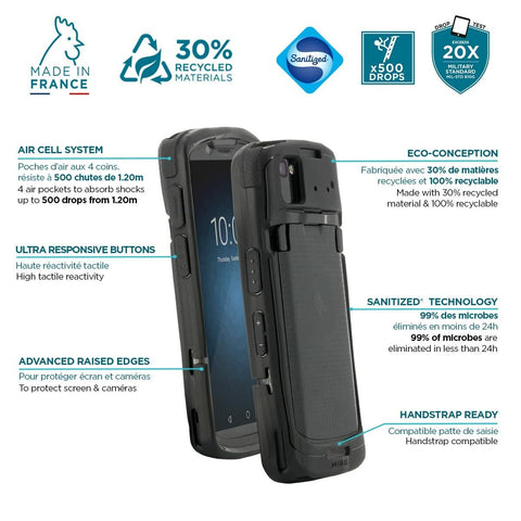 Mobile cover Mobilis ZEBRA TC53/58 Black Mobile cover Mobilis ZEBRA TC53/58 Black