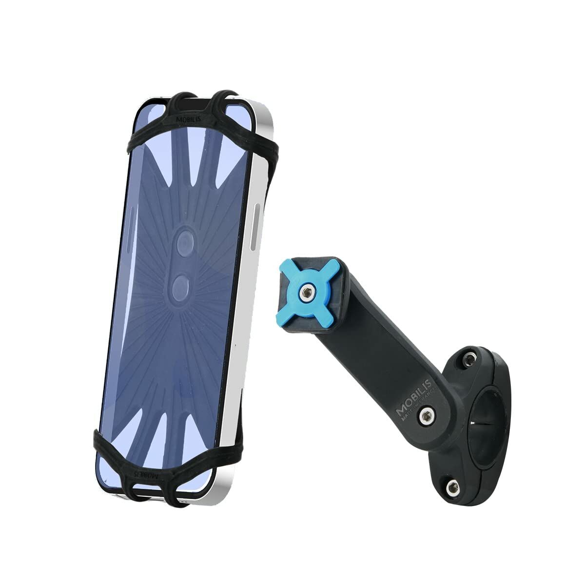 Bike Phone Holder Mobilis 044026 Black Plastic Bike Phone Holder Mobilis 044026 Black Plastic