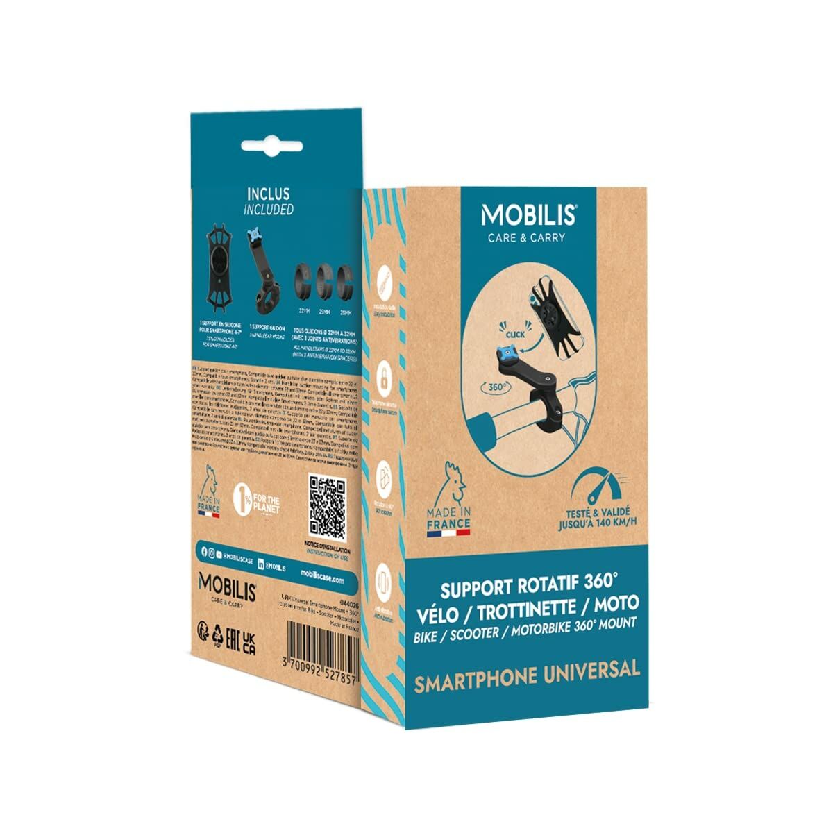 Bike Phone Holder Mobilis 044026 Black Plastic Bike Phone Holder Mobilis 044026 Black Plastic