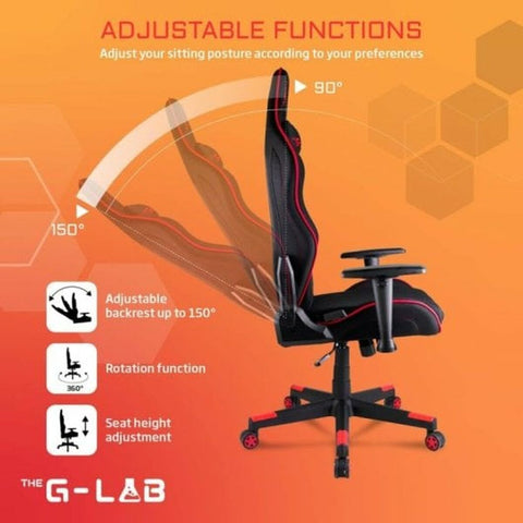 Gaming Chair The G-Lab Oxygen Red Gaming Chair The G-Lab Oxygen Red