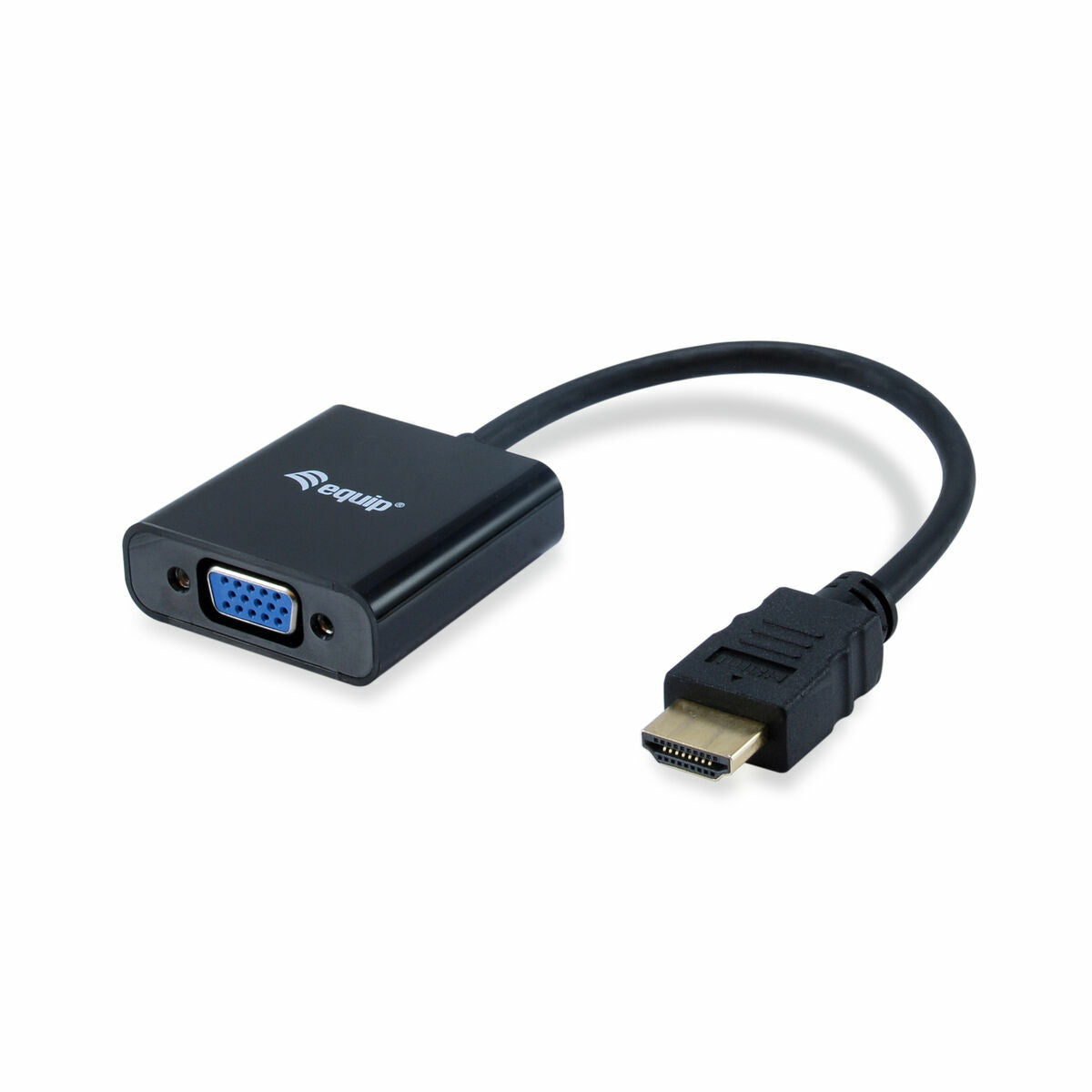 HDMI toS VGA with Audio Adapter Equip 11903607 Black HDMI toS VGA with Audio Adapter Equip 11903607 Black